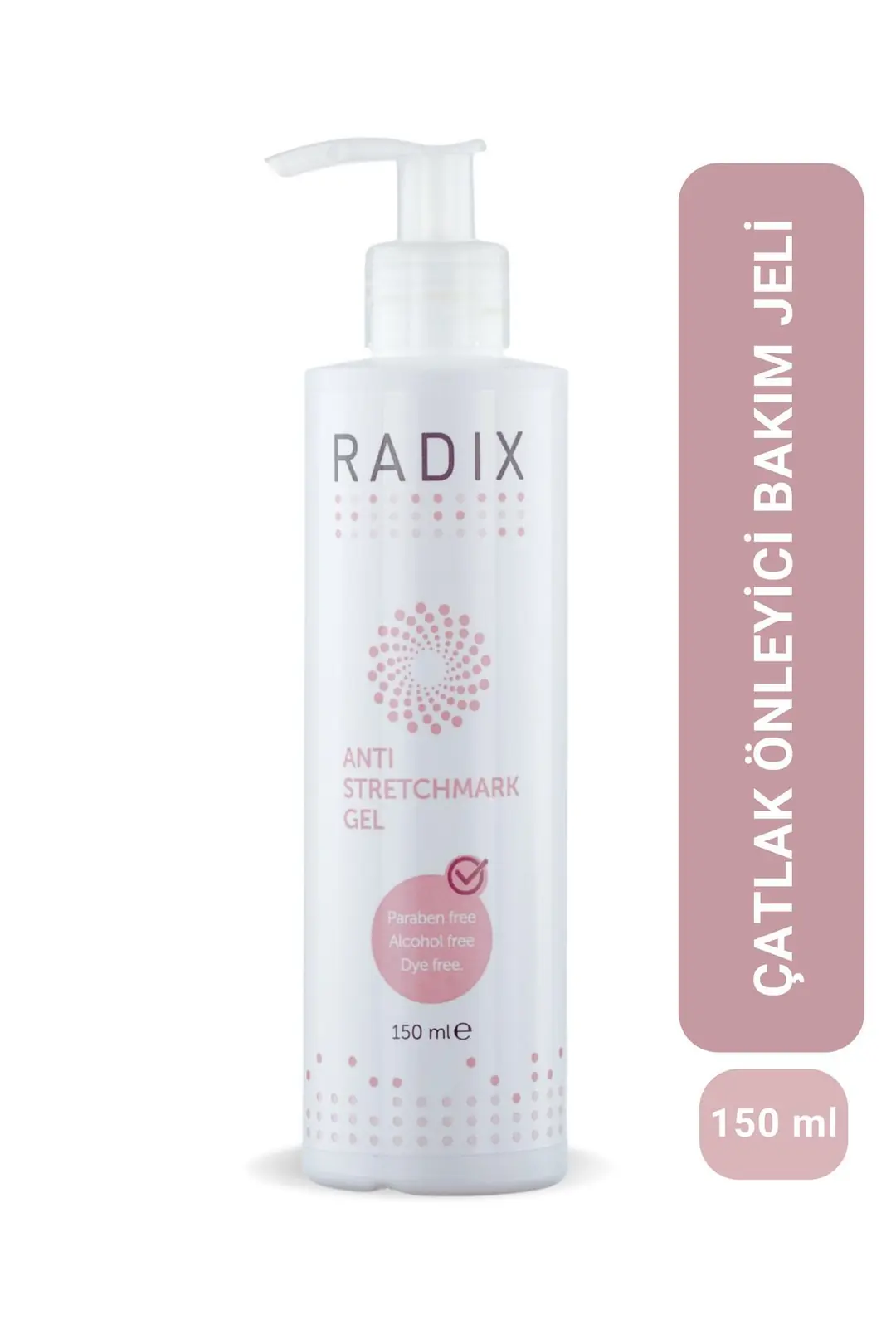 Juvera Radix Antistretchmark Çatlak Karşıtı Krem 150 ml ürün ambalajı