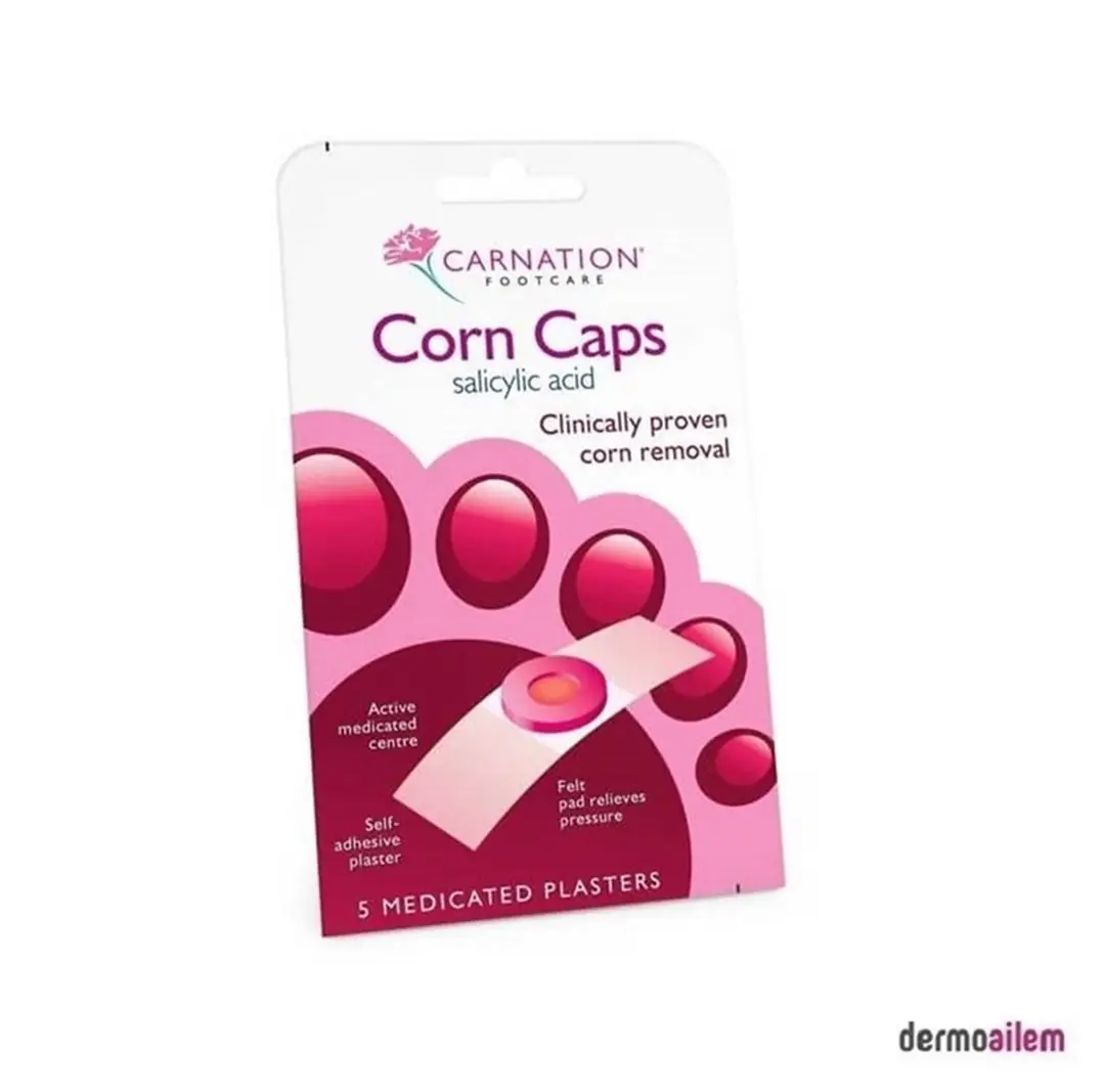 Carnation Nasır Sökücü Flaster Corn Küçük Nasırlar İçin %40 5 Adet ürün ve ambalaj