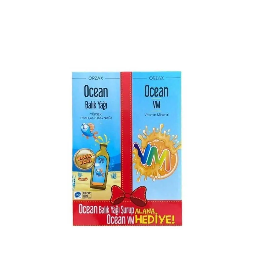 Orzax Ocean Şurup Portakal Ocean VM Hediyeli kutu ve ambalaj