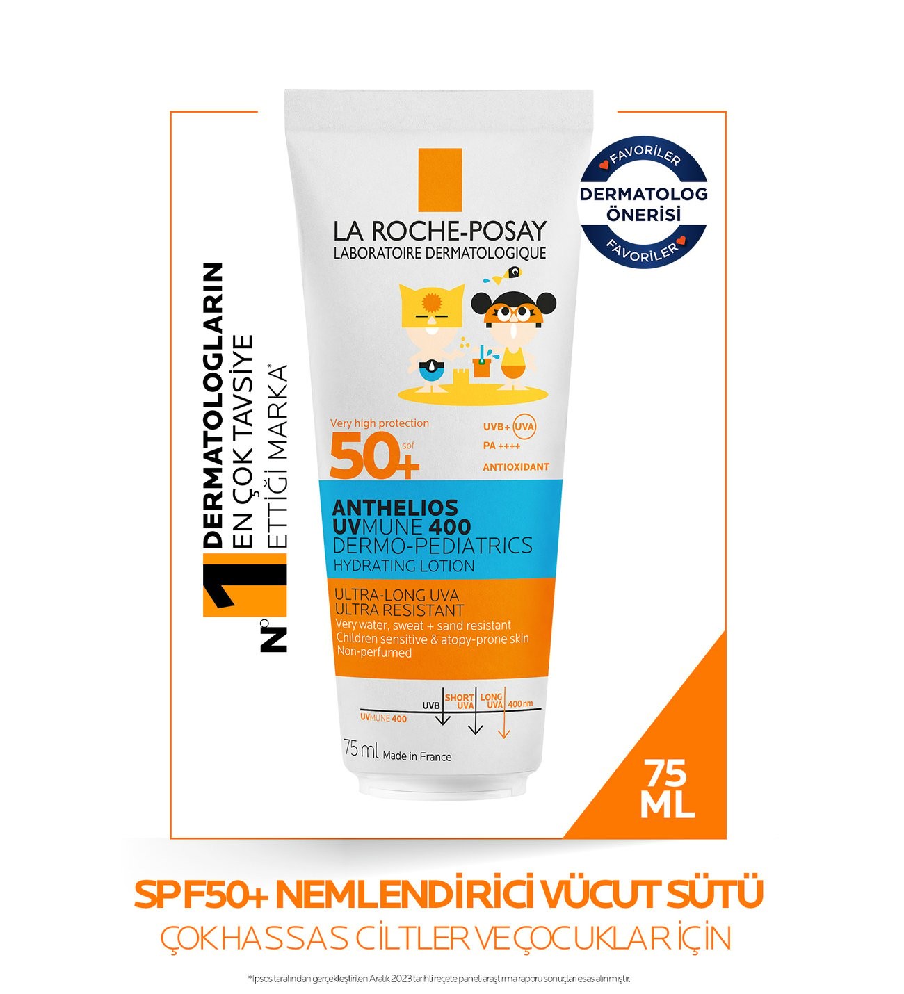 La Roche Posay Milk Dream Pediatric UVmune SPF50 Bebek Güneş Sütü 75 ml