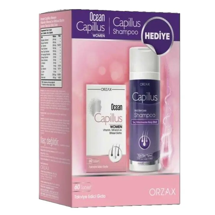 Orzax Ocean Capillus Women 60 Tablet Şampuan Hediyeli ürün görseli