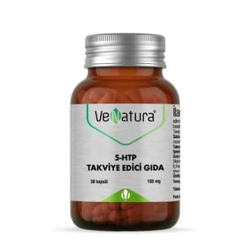 Venatura 5-HTP Kapsül, 5-hidroksitriptofan İçeren Takviye Edici Gida 30 Kapsül