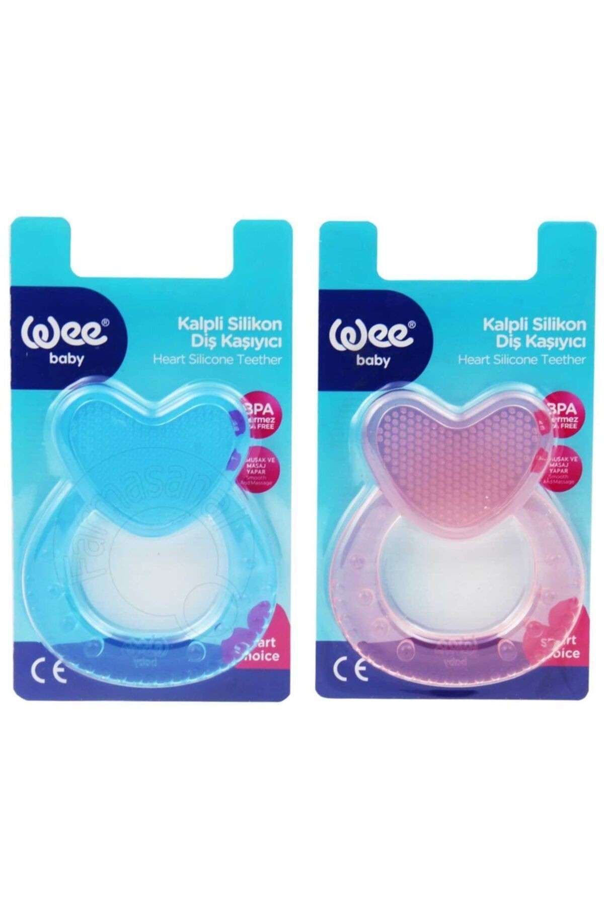 Wee Silikon Diş Kaşıyıcı Kalpli 912