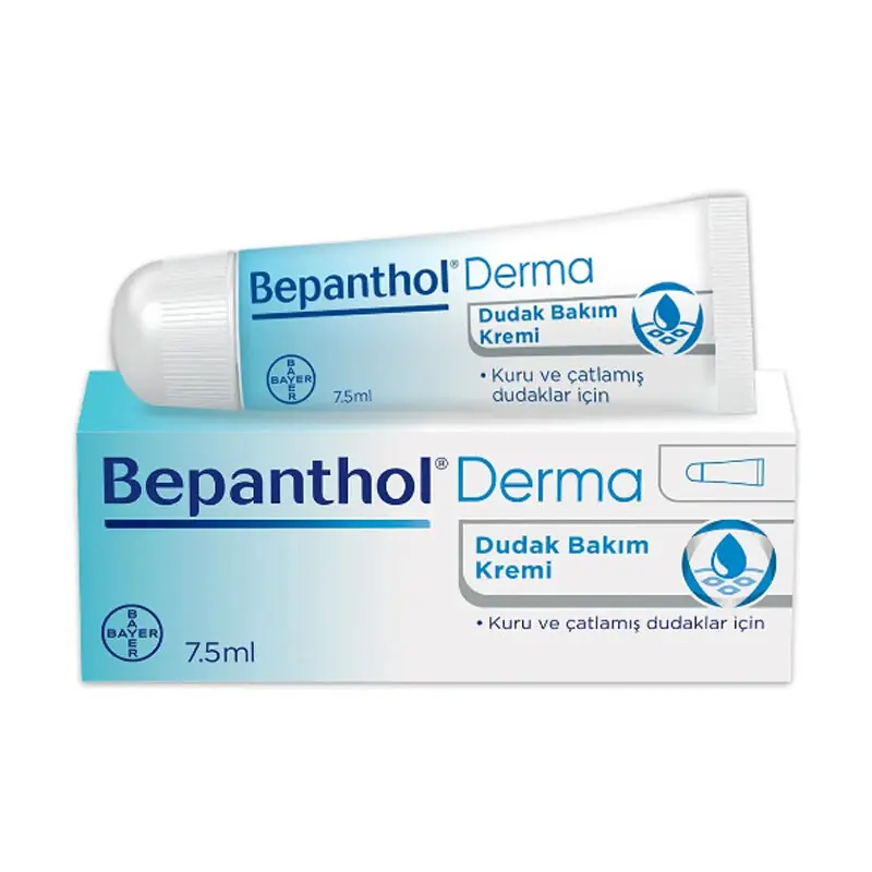 Bepanthol Dudak Bakım Kremi 7.5 ml ürün ambalajı