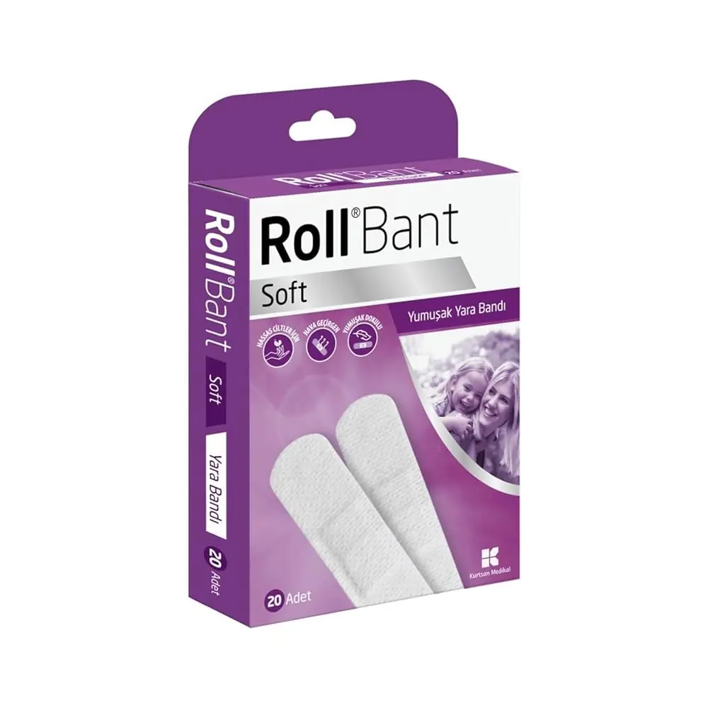 Roll Bant Yara Bandı Soft 20'li Yumuşak