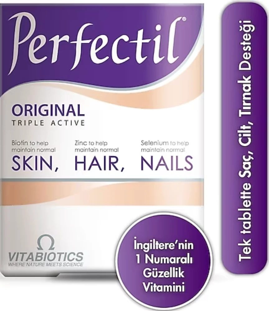 Vitabiotics Perfectil Skin Hair ve Nails Tablet 30 Tablet