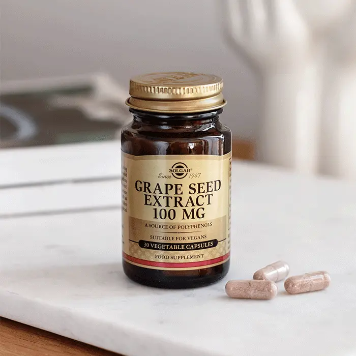 Solgar Grape Seed Extract 100 mg 30 Kapsül içerik ve bileşen bilgileri