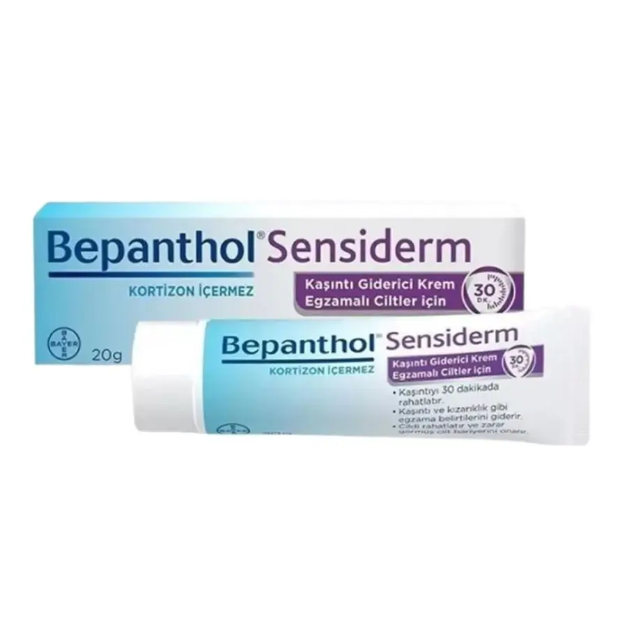 Bepanthol Sensiderm Kaşıntı Giderici Krem 20 g ürün ambalajı