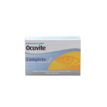 Ocuvite Complete Kapsül, Balık Yağı, Lutein, Zeaksantin, Vitamin ve Çinko, 60 Kapsül