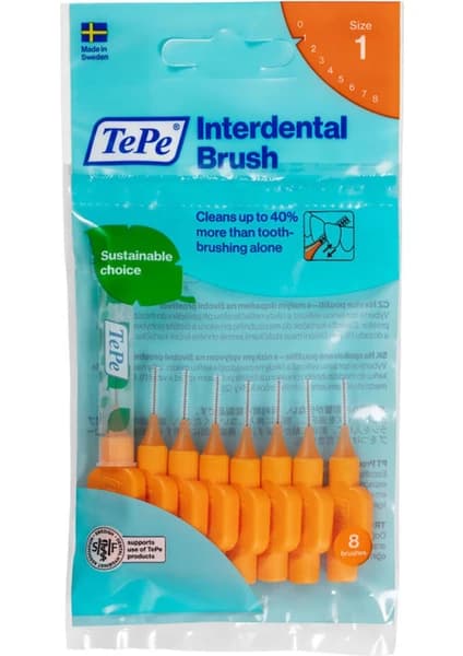 Tepe T102 Arayüz Fırça Turuncu 0.45 mm 8 li doku ve uygulama görseli