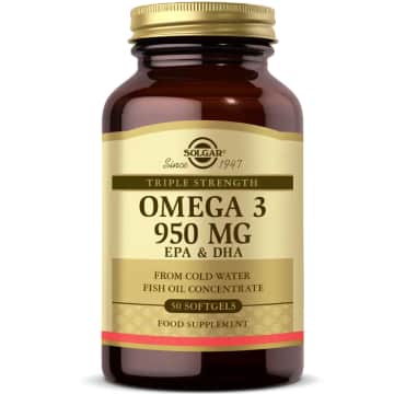 Solgar Omega 3 950 mg Yüksek EPA DHA Balık Yağı 50 Kapsül