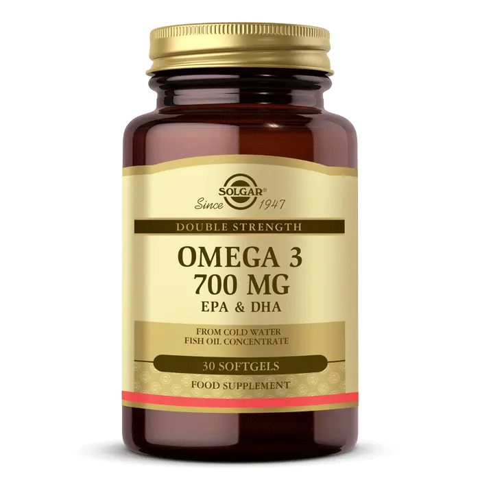 Solgar Omega 3 700 mg EPA DHA Balık Yağı 60 Kapsül kutu ve ambalaj