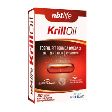 NBTLIFE Krill Oil Kapsül, Krill Yağı 30 Kapsül