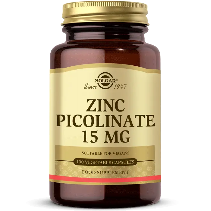 Solgar Zinc Picolinate 15 mg Kapsül Çinko Pikolinat Takviyesi 100 Kapsül ürün görseli