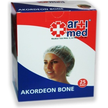 Artımed Tek Kullanımlık Bone Saç Bonesi 25 Adet