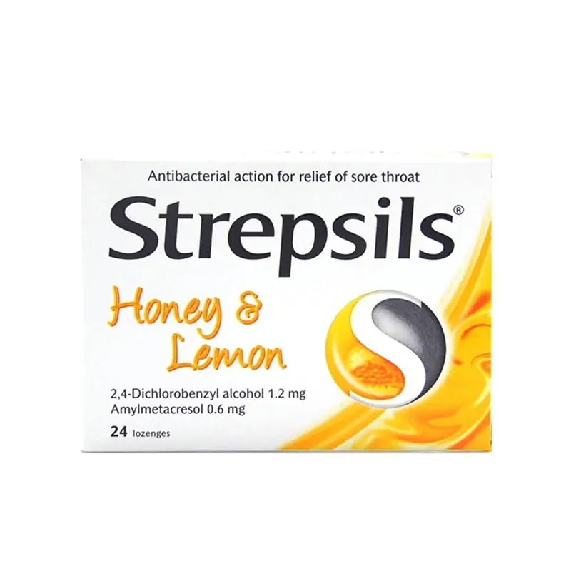 Strepsils Honey ve Lemon Pastil Limon ve Bal Aromalı 24 Pastil ürün görseli