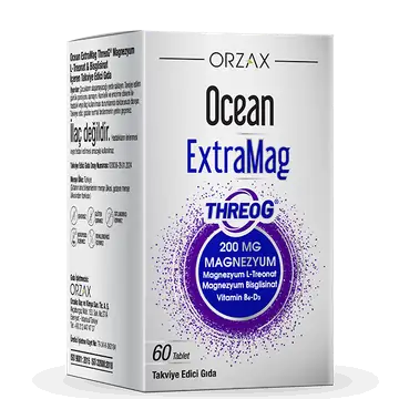 Orzax Ocean Extramag Threog Magnezyum L-Treonat 60 Tablet