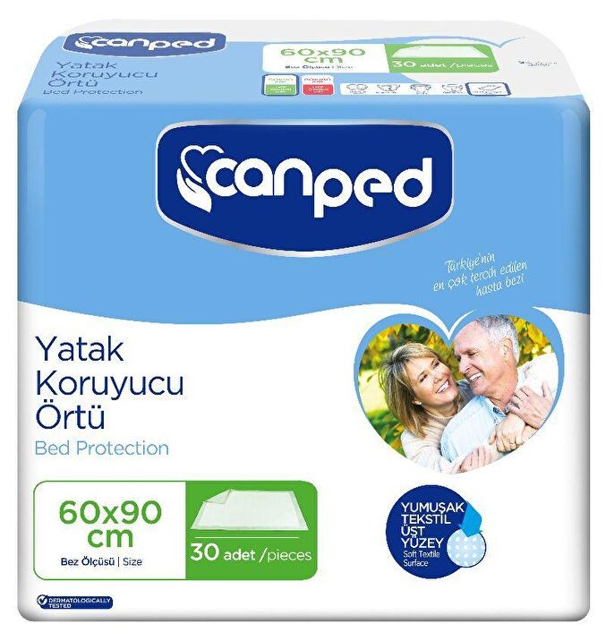 Canped Yatak Koruyucu Alez 60x90 cm 30 Adet