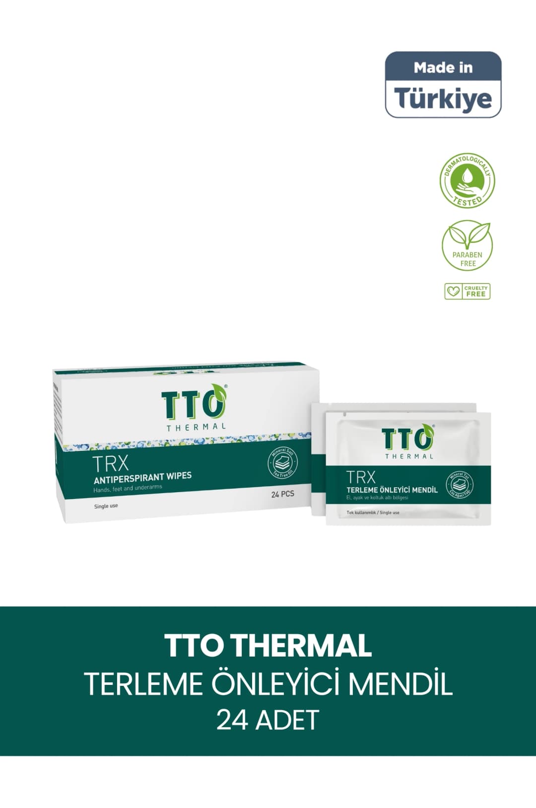 TTO TRX Terleme Karşıtı Mendil 24 Adet ürün görseli