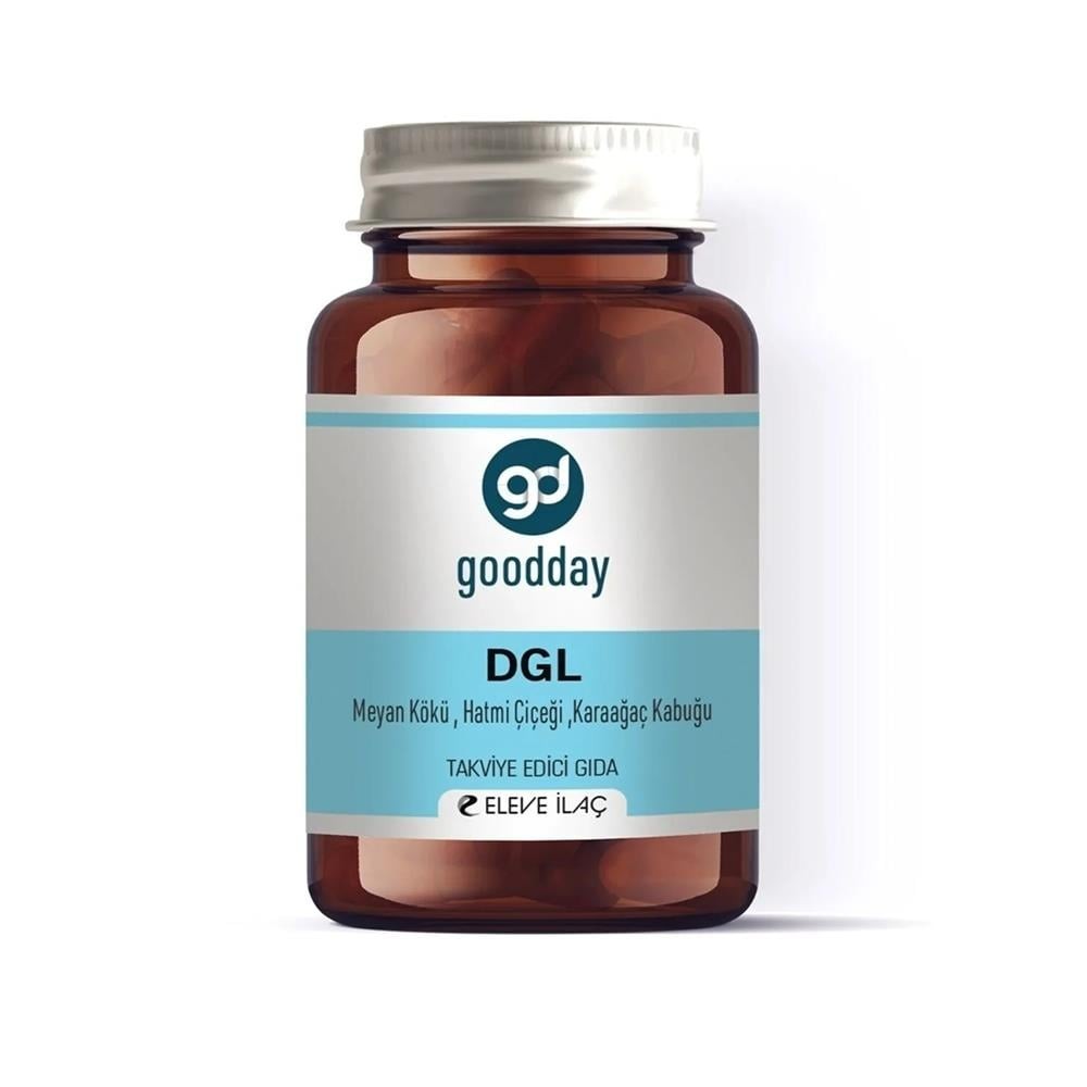 GOODDAY EXCLUSIVE DGL ÇİĞNEME TABLETİ, MEYAN KÖKÜ, HATMİ ÇİÇEĞİ VE KARAAĞAÇ KABUĞU İÇEREN TAKVİYE EDİCİ GIDA 120 TABLET