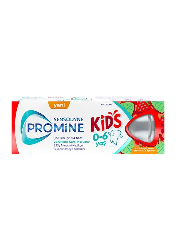 Sensodyne Diş Macunu Promine 0-6 Yaş ürün ambalajı