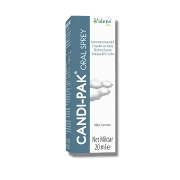 Candi-Pak Oral Sprey Karadut Propolis Kekik Takviyesi 20 ml