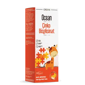 Orzax Ocean Çinko Bisglisinat Sıvı Takviye 150 ml