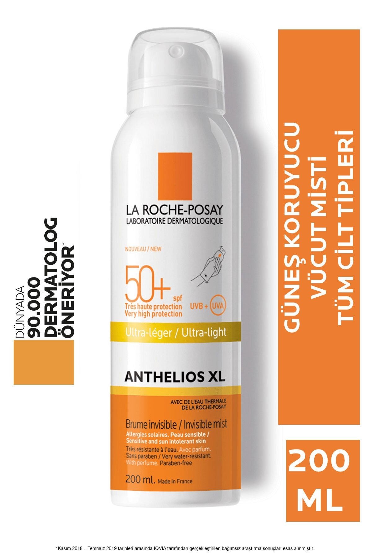 La Roche Posay Anthelios XL Ultra Light Sprey Güneş Kremi SPF50+ 200 ml