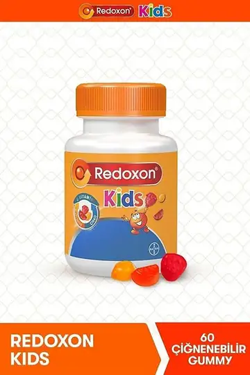 Redoxon Kids Çiğnenebilir C Vitamini D Vitamini Çinko Takviyesi 60 Tablet