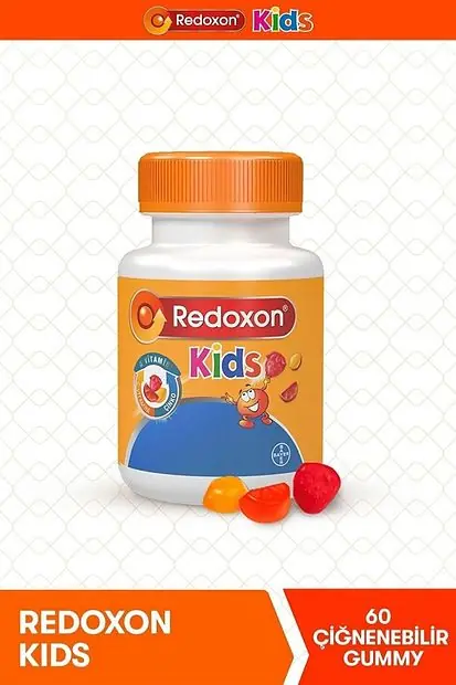 Redoxon Kids Çiğnenebilir C Vitamini D Vitamini Çinko Takviyesi 60 Tablet