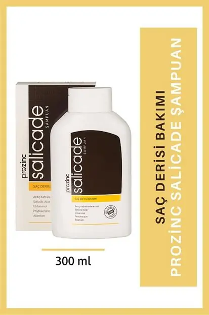 Prozinc Salicade Şampuan Kepek ve Yağlı Saçlar İçin 300 ml ürün ambalajı