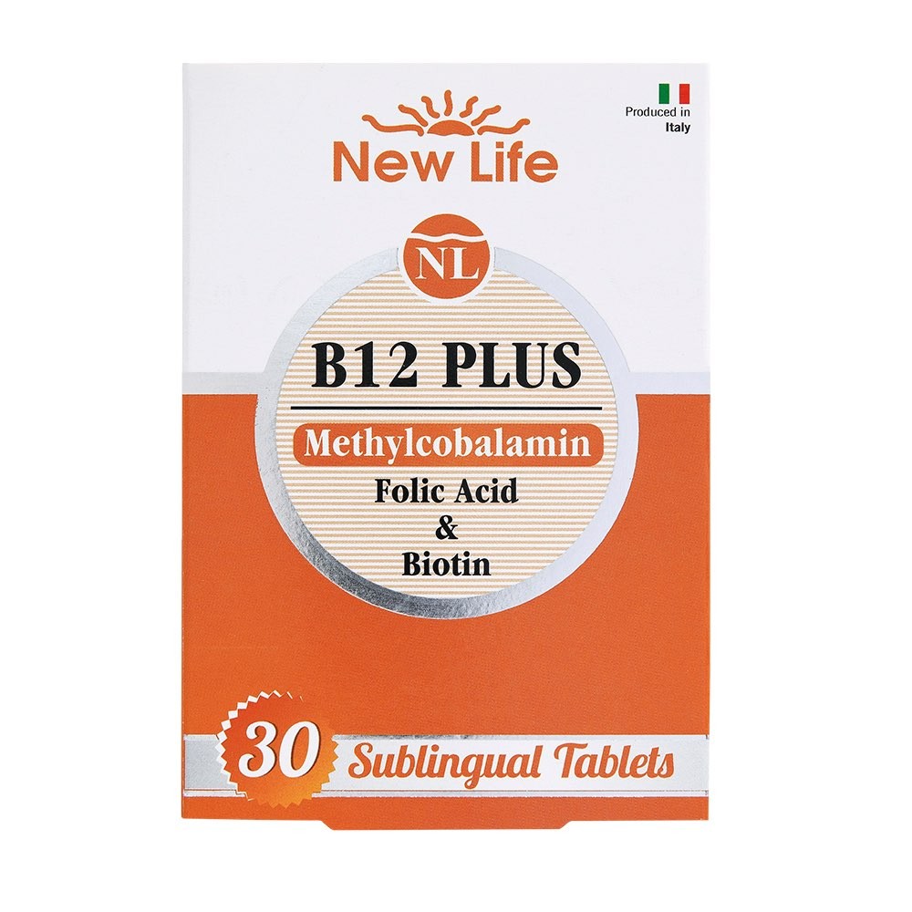 New Life B12 Methyl Plus Metilkobalamin Folik Asit Biotin 60 Tablet