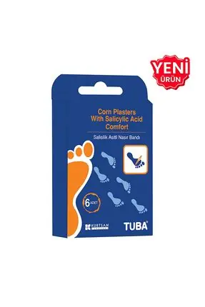 Tuba Salisilik Asitli Nasır Bandı - Comfort 6 Flaster ürün ve ambalaj