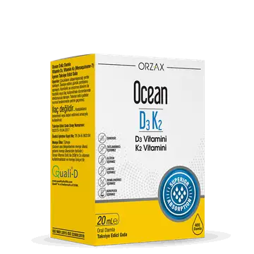 Orzax Ocean D3K2 Damla Kemik Sağlığı 20 ml