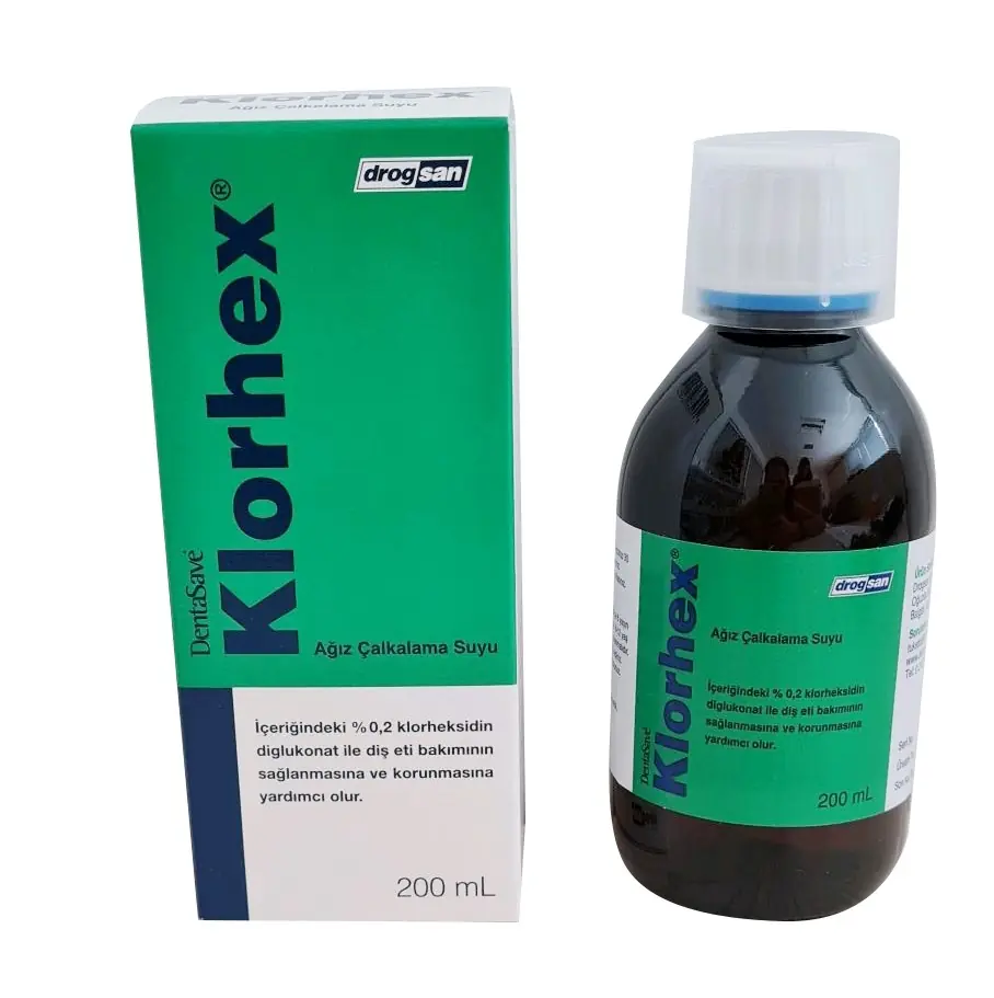 Klorhex %0.2 Gargara Ağız ve Boğaz Bakım 200 ml ürün ambalajı