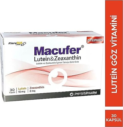 Macufer Lutein & Zeaxantin Kapsül Göz Sağlığı Takviyesi 30 Kapsül