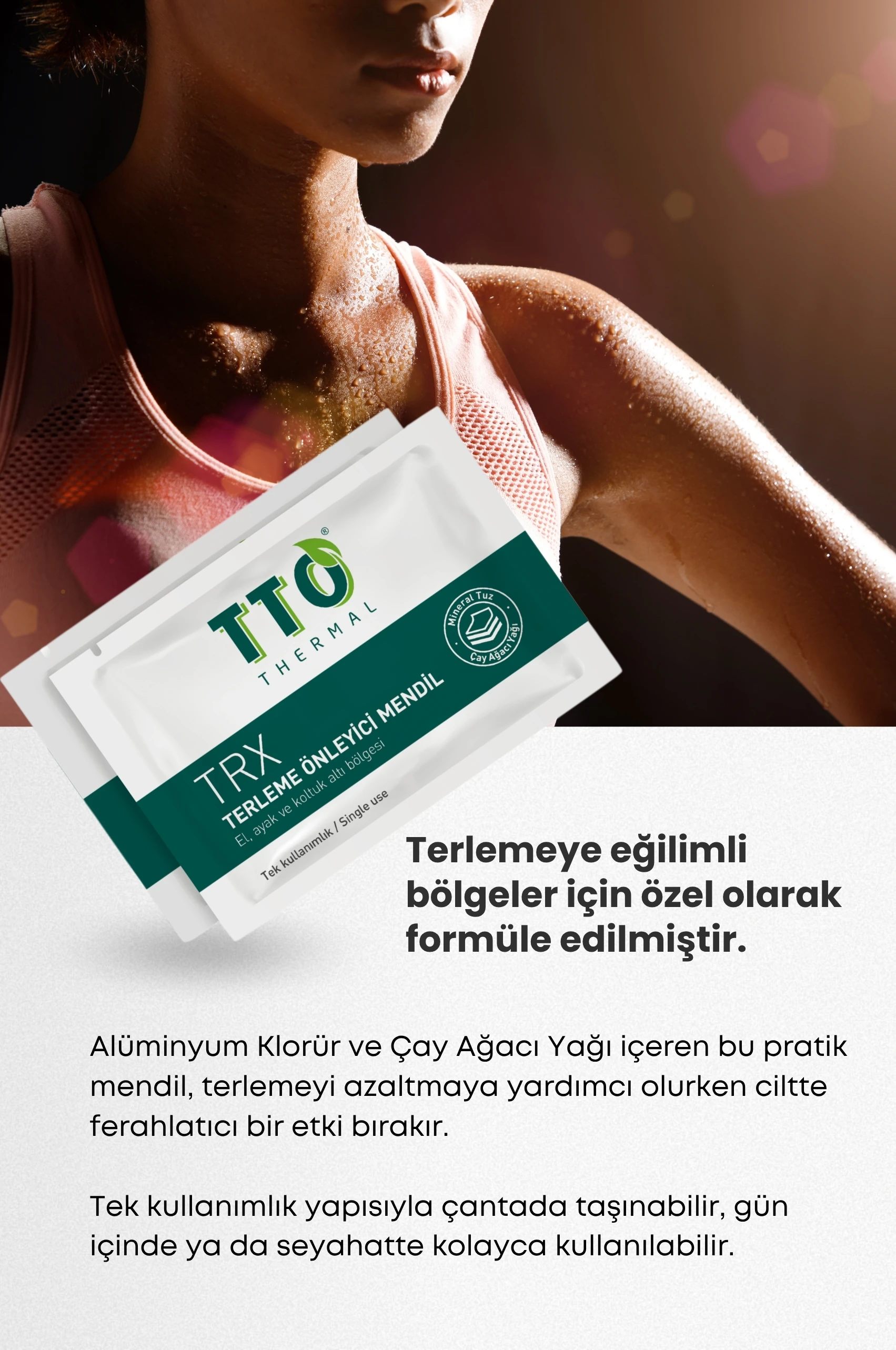TTO TRX Terleme Karşıtı Mendil 24 Adet