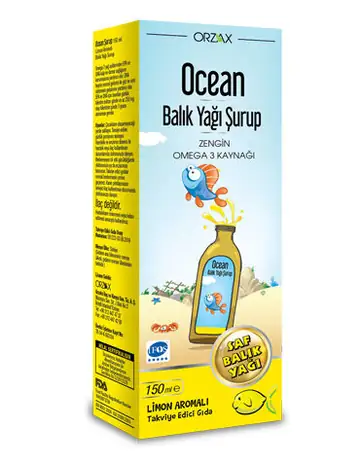 Ocean Limon Aromalı Balık Yağı 150 ml Şişe