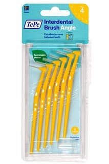 TePe T121 Arayüz Açılı Fırça Sarı 0.7 mm 6'lı