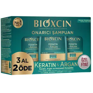 Bioxcin Şampuan Keratin Argan 3 Al 2 Öde Kampanya