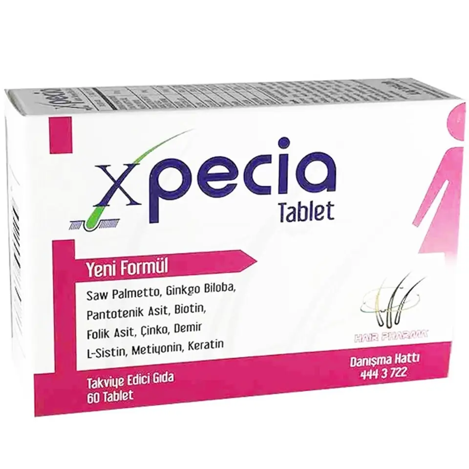 Xpecia WX Pecia Tablet 60 Tablet kutu ve ambalaj