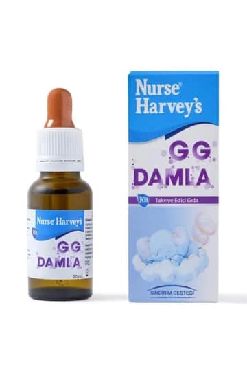 Nurse Harvey's Gg Oral Damla, Rumi Papatya, Çörekotu ve Melisa İçeren Takviye Edici Gida 20ml Şişe