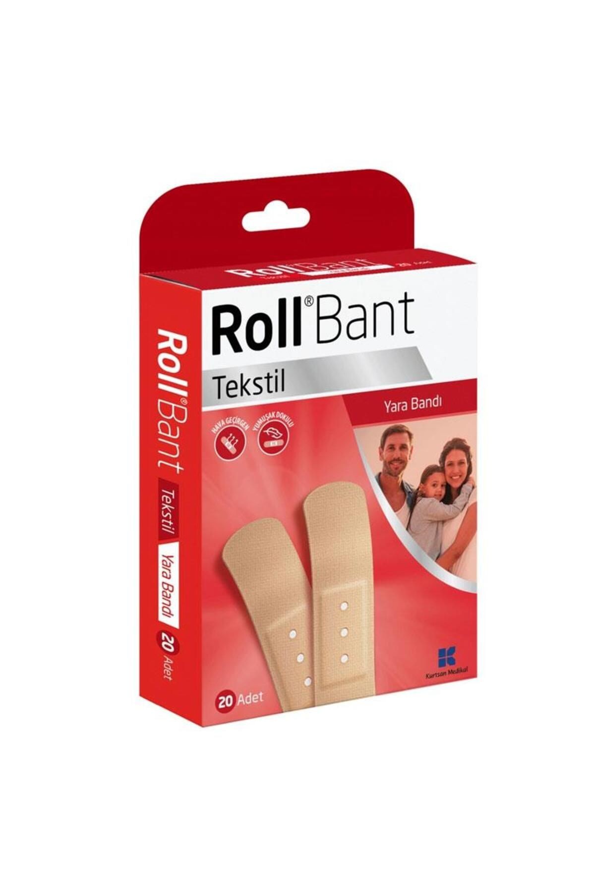 Roll Bant Yara Bandı Klasik Tekstil 20'li