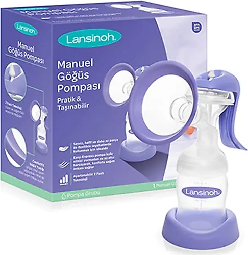 Lansinoh Manuel Süt Pompası ürün ve ambalaj