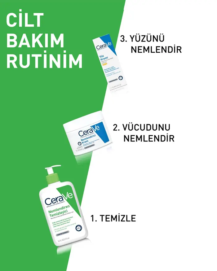 CeraVe Nemlendiren Temizleyici karşılaştırma görseli