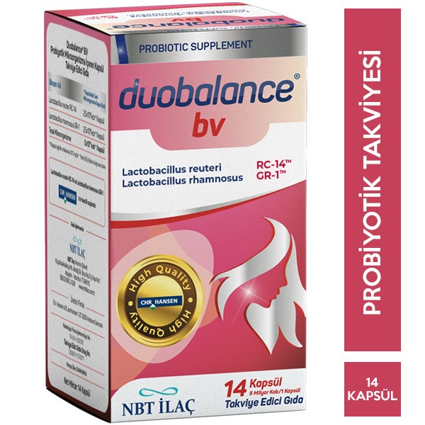 Duobalance BV Kapsül Vajinal Probiyotik Takviyesi 14 Adet