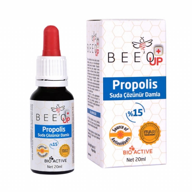 Bee'o Up Suda Çözünür Propolis Oral Damla Takviyesi 20 ml