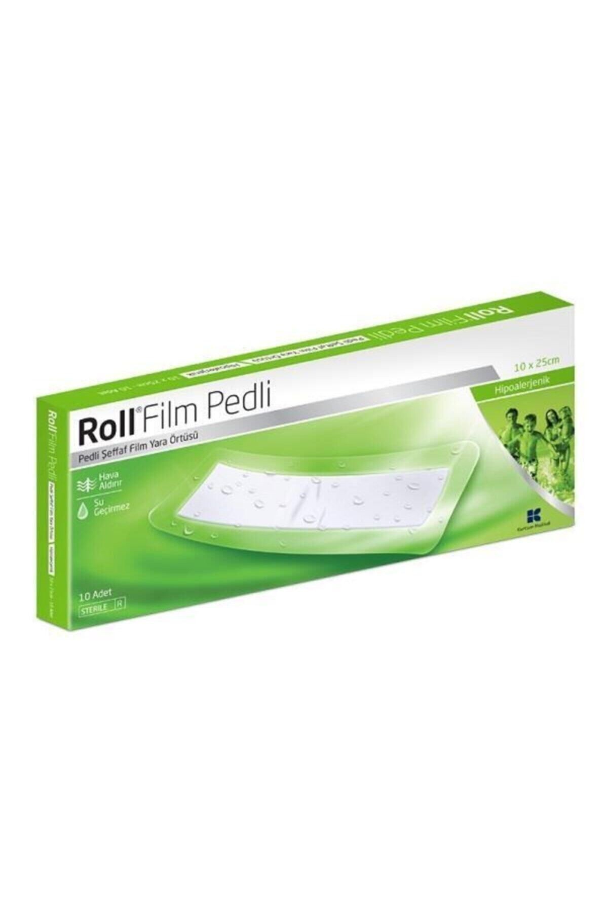 Roll Film Pedli Su Geçirmez Yara Bandı Tekli 10x25 cm