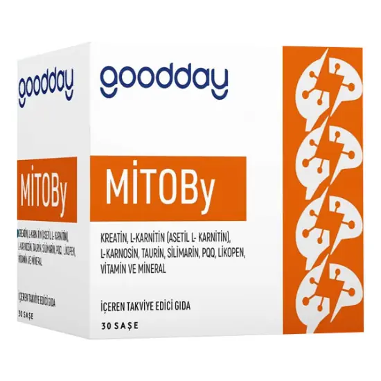 GoodDay Mitoby Saşe (Kreatin L-Karnitin Vitamin ve Mineral) 30 Saşe ürün görseli