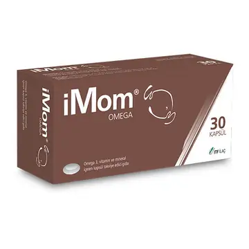 IMom Omega Kapsül Omega-3 Vitamin Mineral Takviyesi 30 Kapsül